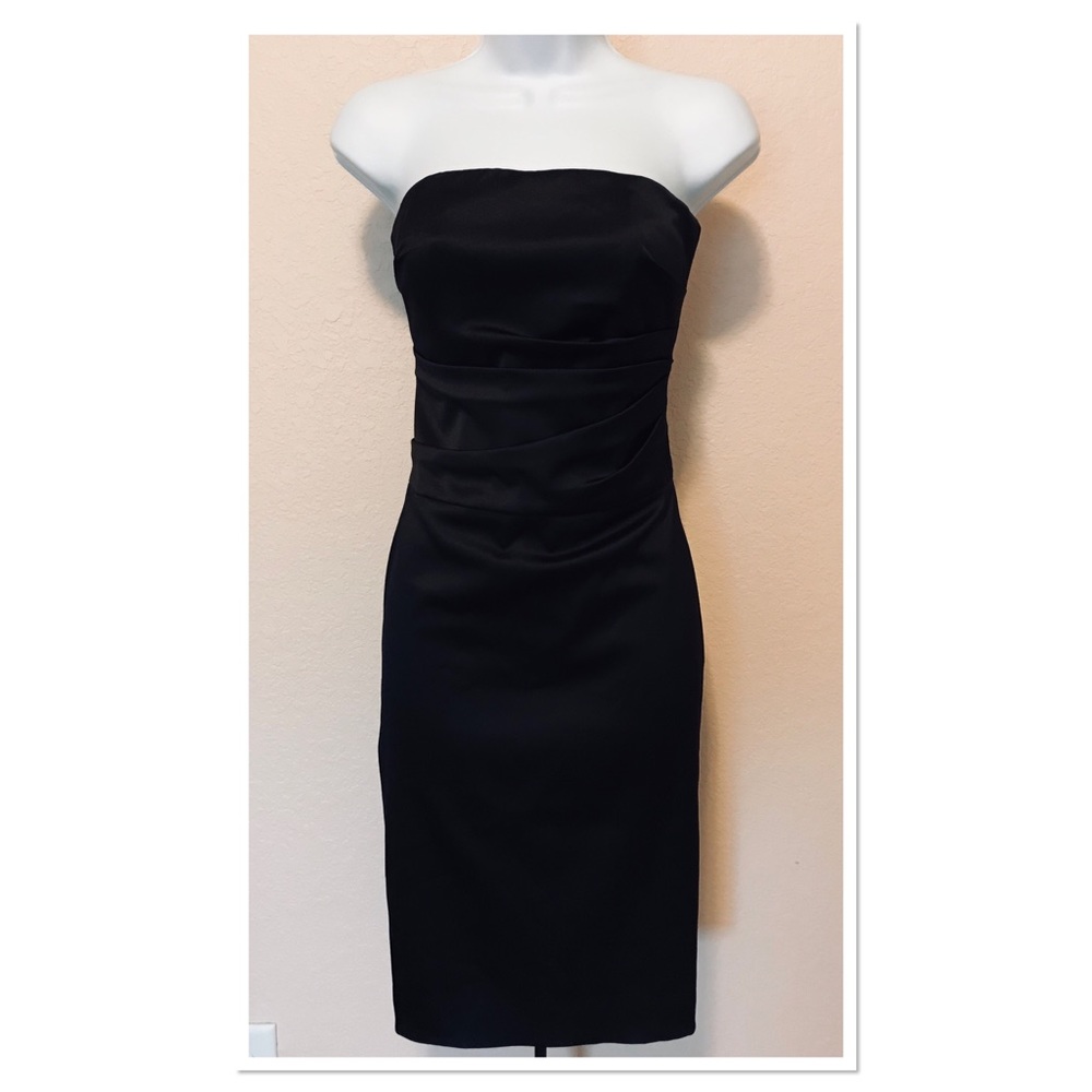 NEW WHBM LBD Strapless Slimming Cocktail Size 0